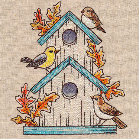Rustic Autumn Birdhouse