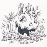 Gnomes Pumpkin Carving Scene