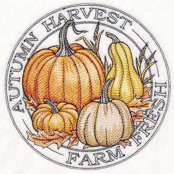 Autumn Harvest Pumpkins Stamp