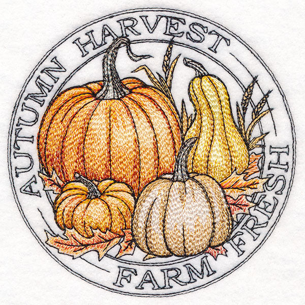 Autumn Harvest Pumpkins Stamp