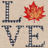 Love with Fall Maple Leaf