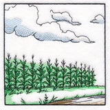 Fall on the Farm Scene - Corn Field