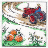 Fall on the Farm Scene - Tractor