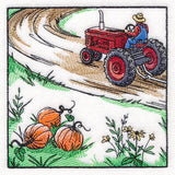 Fall on the Farm Scene - Tractor