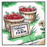 Fall on the Farm Scene - Bushels of Apples