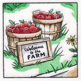 Fall on the Farm Scene - Bushels of Apples