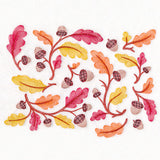 Perfectly Repeatable Autumn Acorns and Leaves