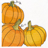 Autumn Pumpkins Corner