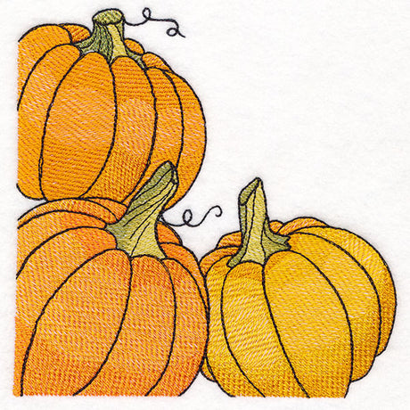 Autumn Pumpkins Corner