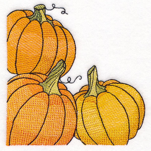 Autumn Pumpkins Corner
