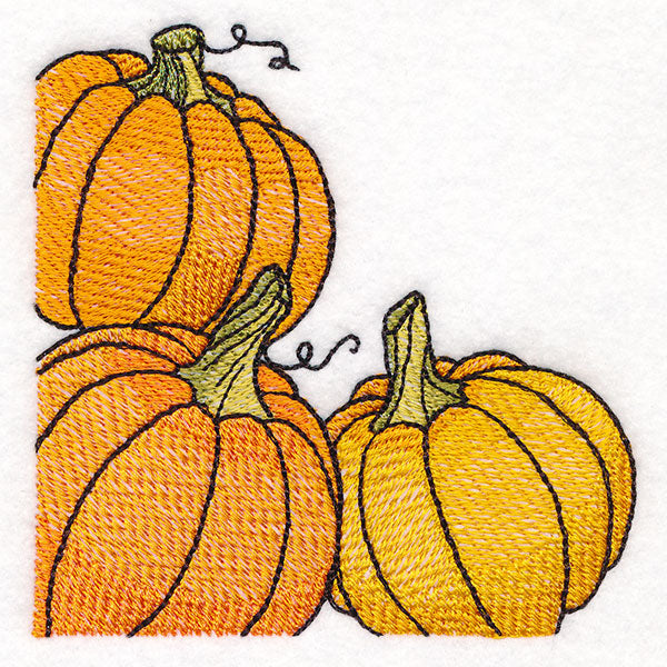 Autumn Pumpkins Corner