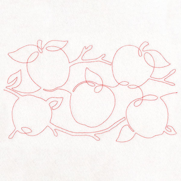 Autumn Harvest Apples (Edge-to-Edge Quilting)
