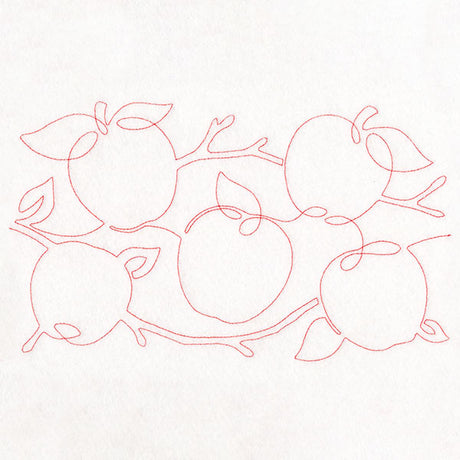 Autumn Harvest Apples (Edge-to-Edge Quilting)