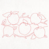Autumn Harvest Apples (Edge-to-Edge Quilting)