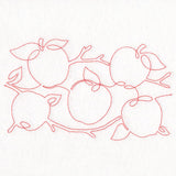 Autumn Harvest Apples (Edge-to-Edge Quilting)