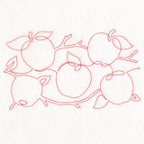 Autumn Harvest Apples (Edge-to-Edge Quilting)