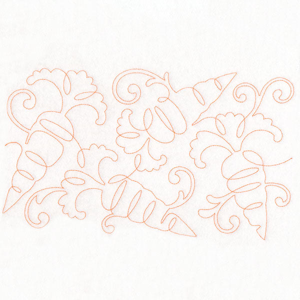 Autumn Harvest Carrots (Edge-to-Edge Quilting)