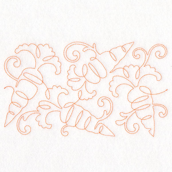 Autumn Harvest Carrots (Edge-to-Edge Quilting)