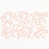 Autumn Harvest Carrots (Edge-to-Edge Quilting)