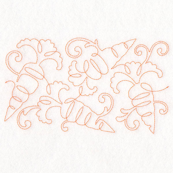 Autumn Harvest Carrots (Edge-to-Edge Quilting)