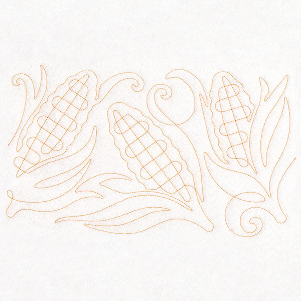 Autumn Harvest Corn (Edge-to-Edge Quilting)