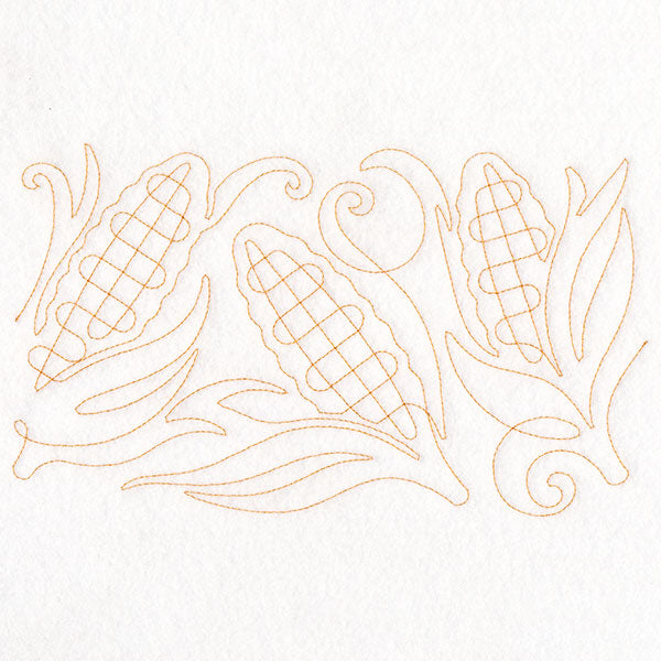 Autumn Harvest Corn (Edge-to-Edge Quilting)
