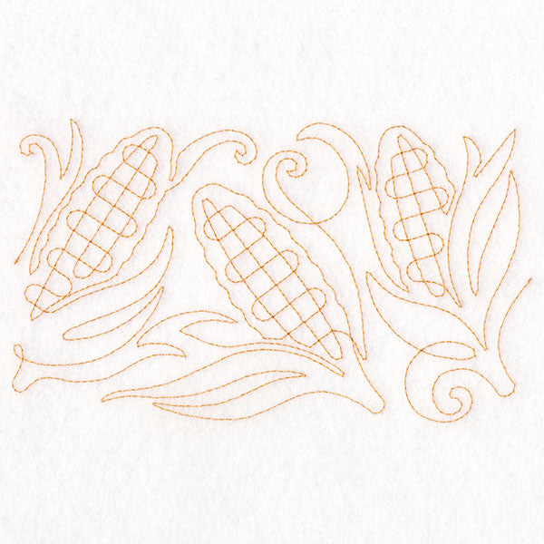 Autumn Harvest Corn (Edge-to-Edge Quilting)