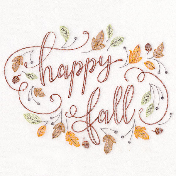 Happy Flourishing Fall – Embroidery Library