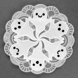 One for the Boos Ghost Doily (Organza)