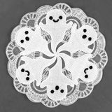 One for the Boos Ghost Doily (Organza)