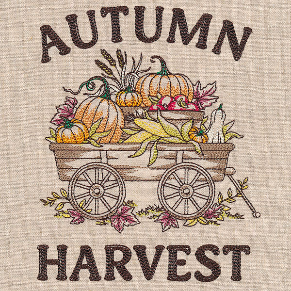 Autumn Harvest Bounty Wagon