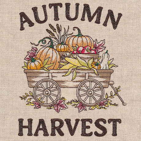 Autumn Harvest Bounty Wagon