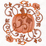 Festive Filigree Pumpkin Pillow Feature