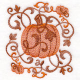 Festive Filigree Pumpkin Pillow Feature
