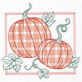 Retro Gingham Fruit - Pumpkin