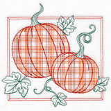 Retro Gingham Fruit - Pumpkin