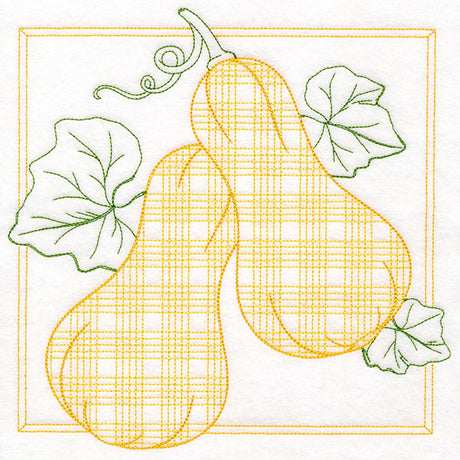 Retro Gingham Fruit - Squash
