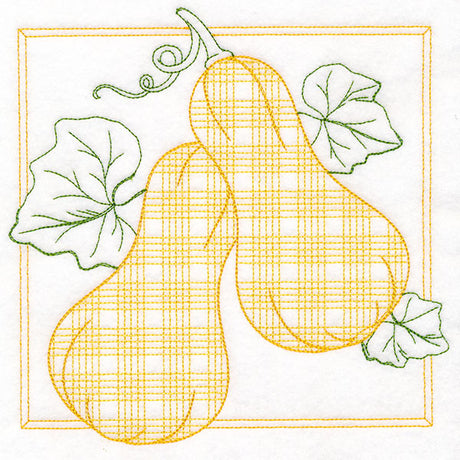 Retro Gingham Fruit - Squash