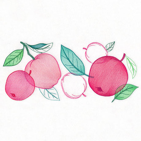 Festive Harvest Apples Border