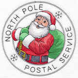 North Pole Postal Service Santa Stamp