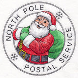North Pole Postal Service Santa Stamp