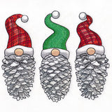 Christmas Pinecone Gnomes Trio