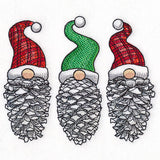 Christmas Pinecone Gnomes Trio