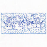 Wild Winter Snowmen Border (Double Run)