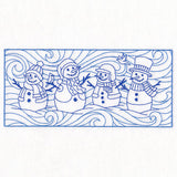 Wild Winter Snowmen Border (Double Run)