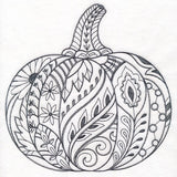 Doodle Treasure - Pumpkin (Blackwork)