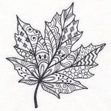 Doodle Treasures - Maple Leaf (Blackwork)