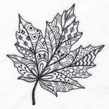 Doodle Treasures - Maple Leaf (Blackwork)