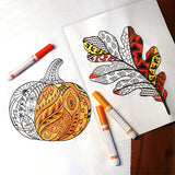 Doodle Treasures - Oak Leaf (Blackwork)