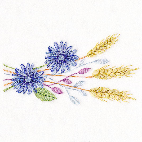 Autumn Wheat in Bloom Border